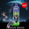 China e Zigarette Sunfire 9000Puffs Wegwerp E Sigaretten POD Device Kit Oplaadbare batterij 18 ml Carts Voorgevulde pods Vape Big Puff Wholesale I Vape Fast Ship