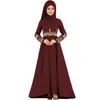 Etnische kleding Ramadan Eid Borduren Abaya Moslim Elegante Vrouwen Lange Maxi Jurk Turkije Arabisch Kaftan Dubai Saudi Gewaad Femme Marokkaans