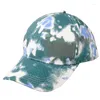 Cappellini da baseball Moda Berretto da baseball tie-dye Colore femminile Cappello con visiera estiva con visiera irregolare Cappello da donna Uomo Cappelli Accessori di abbigliamento