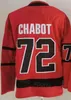 Hockey sur glace Reverse Retro 72 Thomas Chabot Jersey Homme 18 Tim Stutzle 28 Claude Giroux 7 Brady Tkachuk Broderie Respirant Couleur de l'équipe Noir Rouge Blanc pour les fans de sport