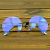 Zonnebril Ronde stijl Randloze, extra grote leesbril van titaniumlegering 0,75 1 1,25 1,5 1,75 2 2,5 2,75 tot 4