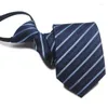 Bow Ties Men's Professional Tie Free Knot 8cm Lazy Zipper 7cm Business Formal Work Fashion Mens Meeting Wedding Daily Wear Cravat