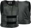 Men's Vests Men Bullet Proof style Leather Motorcycle Vest for bikers Tactical waistcoat 231010