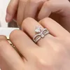 Anéis de cluster luxo moissanite coroa anel s925 prata esterlina com pt950 platina banhado para mulheres proposta presente de casamento jóias finas