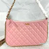 2023-Luxury bag new design hobo woven chain bag handmade sewing thread hippie single chain design bag size 28cm