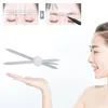 Strumenti per il trucco Accessori per microblading Bussola per righello per sopracciglia in acciaio inossidabile per trucco permanente Misura per sopracciglia Strumento per stencil Forniture per tatuaggi 231007