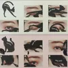 Ferramentas de maquiagem Sdotter Eye Makeup Tools Eyeliner Card Cat Line Eyes Template Shaper Modelo Fácil de Maquiar Cat Line Stencils Eyeliner Stencils B 231007