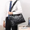 Aktentaschen Herren Business Büro Aktentasche Echtes Leder Messenger Bag Für 15,6" Laptop Dokument Luxus Arbeit Schultertaschen Handtasche