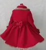 Manteau en laine pour bébé fille de 112 ans, automne-hiver, personnalisé, personnalisé, anglais, espagnol, rouge, princesse, pour noël, décontracté, 231009