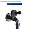 Bathroom Sink Faucets Black Filter Faucet 1/2 External Thread 304 Stainless Steel Mop Pool Basin Washing Machine Wall