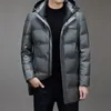 Parkas masculinas com padrão nacional 85, conteúdo de lã de alta qualidade, casual, moda empresarial, casaco de comprimento médio, testado 231009