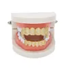 Grillz、Dental Grills Bling 6 Tight Grills Set Gold Sier PLATED CUBIC ZIRCONIA CZ TOP BOTTO BOTTOR DENTAL CAP FOR SEMEN HIP HOP HOP BODY JEW DHDBG