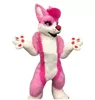 Halloween Hoge kwaliteit Festival Jurk Lange Pluche Fursuit Mascotte Kostuum Set Rollenspel Party Game Jurk Kostuum Kerstmis Pasen Volwassen Grootte Carnaval kleding