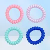 Colorful Telephone Wire Cord Pony Tails Holder Gum Good Quality Girls Elastic Hair Rope Candy Color Bracelet 18 Colors8868091