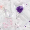 Decorazioni natalizie Confezione regalo decorativa in plastica trasparente Palline riempibili a forma di cuore Ornamento da appendere per la festa di anniversario di matrimonio Hom Dhvge