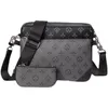 Bolsas da moda superior das mulheres dos homens de couro trio mensageiro sacos de luxo bolsa de ombro compõem saco designer bolsa tote saco do homem crossbody saco