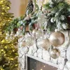 クリスマスの装飾塗装されたクリスマスボールの装飾品25pcsクリスマスデコレーション6cm直径。