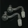 Bollform Clear Pyrex Glass Oil Burner Pipes 10mm 14mm 18mm Manlig kvinnlig klart sked Handrörsröktillbehör