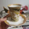 Tazze Tazza da caffè in ceramica Set Porcellana Tè Espresso Cucina Bicchieri Tavola di casa europea Decorazioni per feste Compleanno di lusso Regalo di nozze 231010