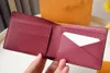 M30982 Men Wallet Designer Card حامل 5A جلدي أصلي محفظة قصيرة الفاخرة