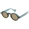 선글라스 라운드 UV400 아세테이트 고품질 남성 패션 클래식 거북이 개인 처방 태양 안경 여성 안경