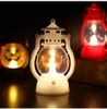 Decorações de Natal Halloween Pequena Luz Noturna Portátil Lâmpada de Abóbora Vela Eletrônica com Bateria LED Enfeites de Natal Decorações para Casa 231009