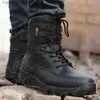 Stivali Autunno Inverno Uomo Stivali militari Qualità Forza speciale Tattico Deserto Combattimento Stivaletti Esercito Scarpe da lavoro Stivali da neve in pelle Q231010