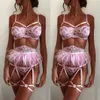 Женское сексуальное цельное пижамное белье Babydoll, нижнее белье, кружевное боди, ночная рубашка, комплект с бюстгальтером, нижнее белье, 2 цвета2033