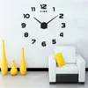 Zegary ścienne nowoczesne design duży zegar ścienny 3D DIY kwarcowe zegarki modowe zegarki akrylowe naklejki na salon wystrój domu horloge 231009