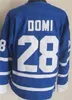 Rétro Hockey Vintage 67 Stanleycup Jersey CCM 27 Darryl Sittler 28 Tie Domi 31 Grant Fuhr Bleu Blanc Team Classic 75e Anniversaire Retraite Broderie Pull Homme