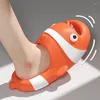 Slippers Women Summer Funny Cartoon Clownfish 2023 Home Anti-Skid Eva Couples Kids Outdoor Anti-slip Shoes