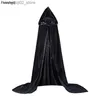 Theme Costume Mens Medieval Crusader Knights Templar Tunic Comes Renaissance Halloween Surcoat Warrior Black Plague Cloak Cosplay Top S-3XL Q231010