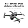 Nouveau LS-KS11 2.4G Drone RC sans brosse Professionnel avec 4K HD Double caméra WIFI FPV pliable RC quadrirotor caméra Drones