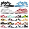 Herren Casual Trainer GAI Mann Frau Schuhe Flache Sneakers Lows Panda Weiß Schwarz Grau Nebel Dreifach Rosa UNC Rose Whisper Team Gold Blau Himbeere Erdbeere PfirsichMenshgt