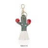 Party Favor Ups Tissé à la main Cactus Porte-clés Accessoires Pendentif Bohème Botanique Fleur Gland Sac Femelle Drop Livraison Maison Garde Dh5Qb