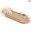 Bowling Mini Wood Board Game Bowling Sports Barn Toys Adult Children Desktop Battle Board Game Parent-Child Table Game Gift 231009