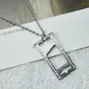 Collier pendentif Guillotine Vintage en acier inoxydable, cadeau pour lui avec chaînes, 245L