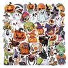 50 PCS Halloween Guitare Autocollants Pour Skateboard Voiture Réfrigérateur Casque Ipad Vélo Téléphone Moto PS4 Livre Pvc DIY Décalcomanies Enfants Jouets Décor