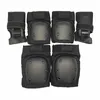 Joelheiras para cotovelo 6 peças / kit preto skate patinação no gelo equipamentos de proteção cotoveleiras guarda de pulso ciclismo equitação protetor de joelho 231010