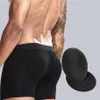 Sous-vêtements 1 paire hommes fesses culottes inserts coussinets homme réutilisable éponge invisible rembourré push up mousse tasse sexy hanche bumale lifter en294e