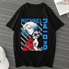 メンズTシャツアニメブルーロックヨイチイサギマンガシャツヒップホップ半袖特大のストリートウェアハラジュクTシャツ