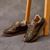Модельные туфли Повседневные кожаные женские туфли на низком каблуке для скалолазания Назначение Ручная работа Натуральный бренд 2023