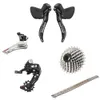 Bike Derailleurs SENSAH EMPIRE 6 Kits 2x11 Speed 22s Road Groupset R L Shifter FD RD Cassette Chains Carbon Fiber or Aluminium 231010