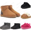 Stivali da neve Stivaletti firmati Sneakers Caviglia Scarpe invernali corte Triple Nero Castagna Viola Rosa Navy Grigio Classico da donna da donna