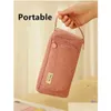 Pencil Bags Wholesale Pencil Bags Corduroy High Quality Case Large Capacity Storage Pouch Big Cases Students School Stationery Supplie Dhwgz