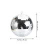 Christmas Decorations 1pc Mirror Disco Ball Hanging Disco Ball Reflective Disco Ball KTV Christmas Hanging Decoration Glass Foam Ball 25cm 231010