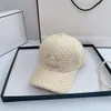 Cappello da pescatore da uomo di marca per uomo Donna Cappellino da baseball con lettera di marca 4 stagioni Sport di lusso regolabile Nero Bianco Beige Cappelli da baseball con doppia lettera Cappellino da sole