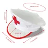 Berets White Cap 58cm Head Circumference Household Prop Supplies For Adults Female Male Costume