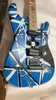 Chitarra elettrica Relic a 6 corde con corpo in ontano, finitura blu