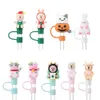 Bar Tools 1 PC Cartoon Drinking Dust Cap Silicone Straw Plug Tips Cover Reusable Cup Accessories Dust proof Drinkware Kitchen Tool 231010